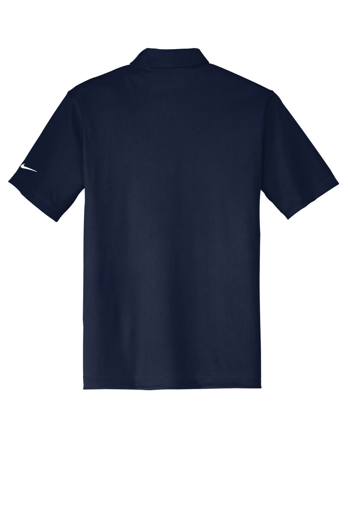 Rear View of Marine Nike Dri-FIT Vertical Mesh Polo. 637167