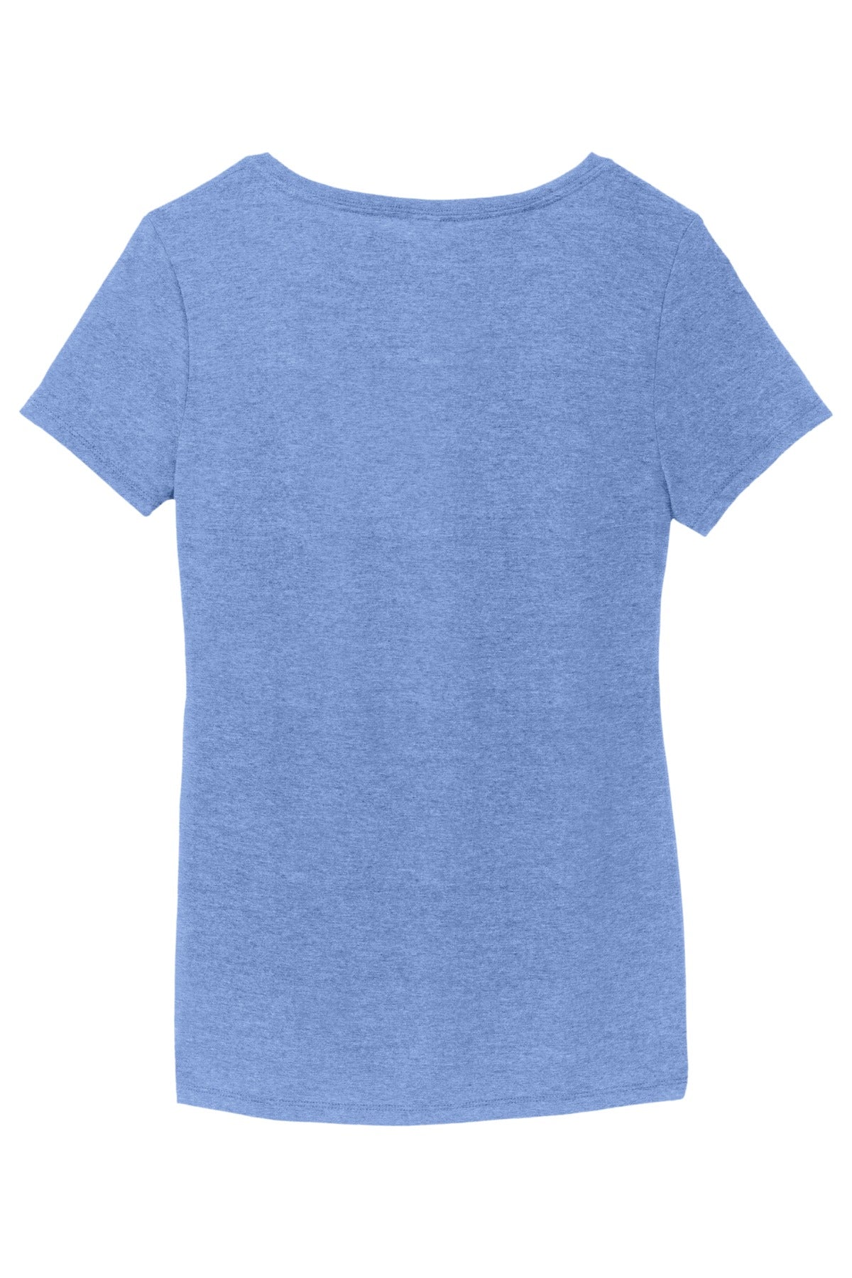 Rear View of Maritime Frost District Women's Perfect Tri V-Neck Tee. DM1350L