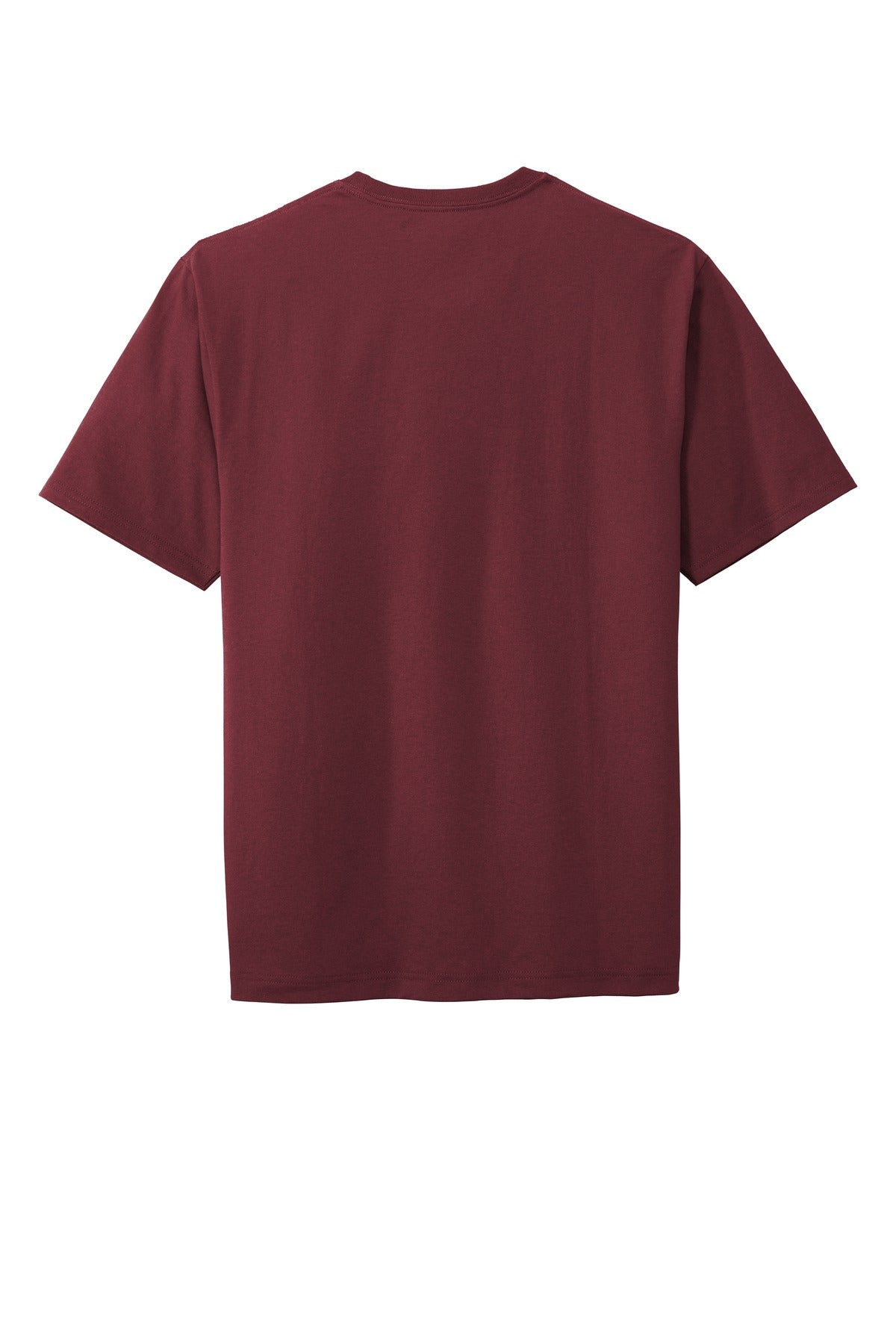 Rear View of Maroon CornerStone Workwear Pocket Tee CS430