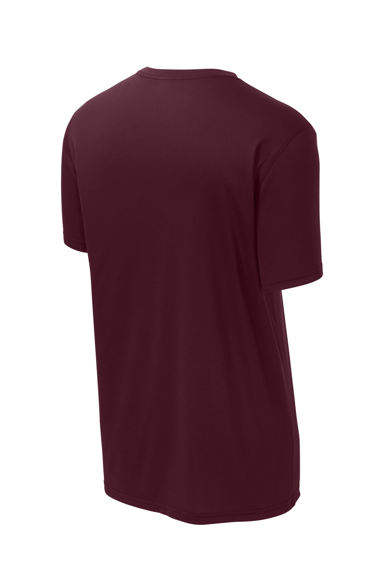 Rear View of Maroon Sport-Tek Echo Tee ST760