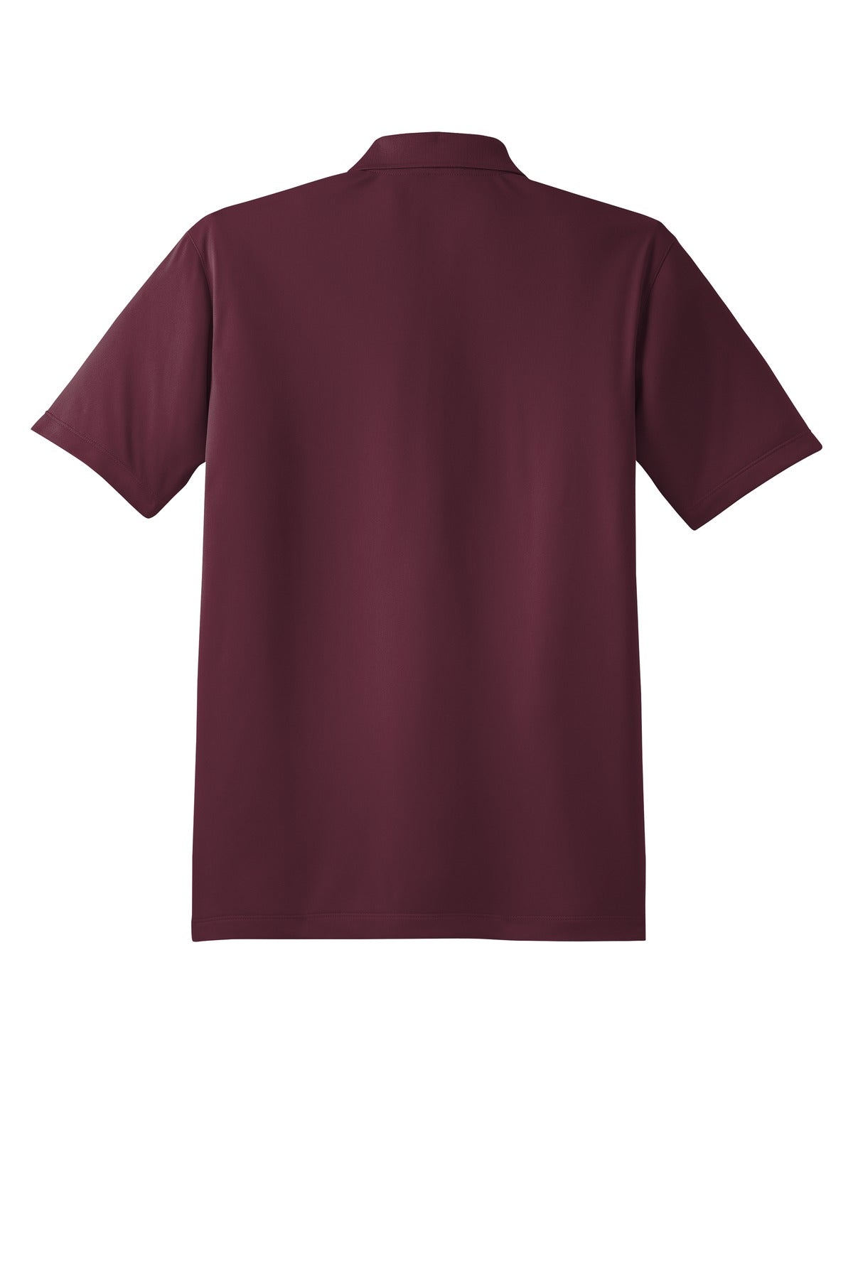 Rear View of Maroon Sport-Tek Tall Micropique Sport-Wick Polo. TST650