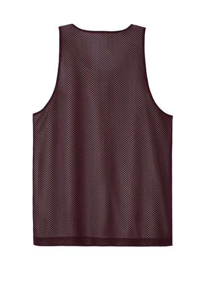Rear View of Mar/White Sport-Tek PosiCharge Reversible Mesh Tank ST5000