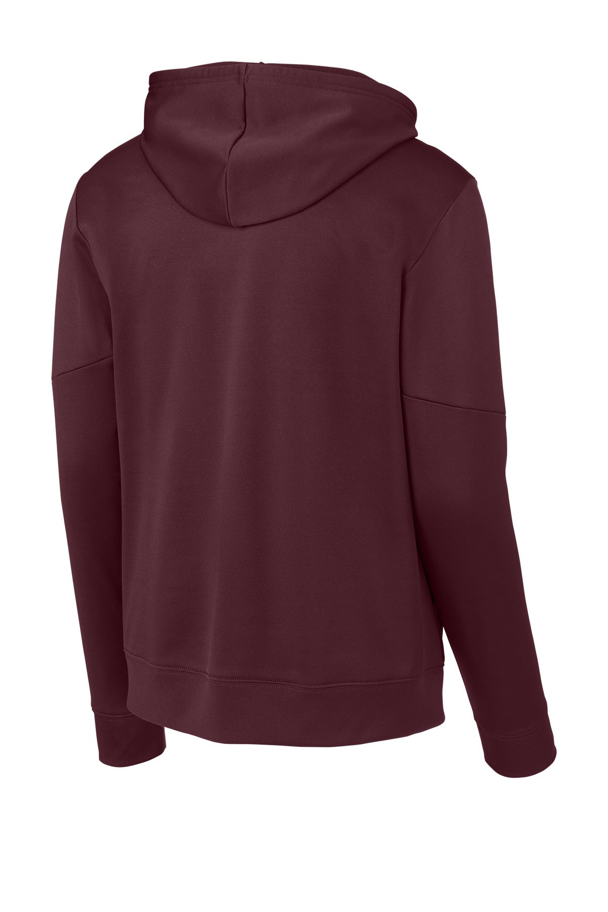 Rear View of Mar/White Sport-Tek Sport-Wick Fleece United Pullover Hoodie ST255
