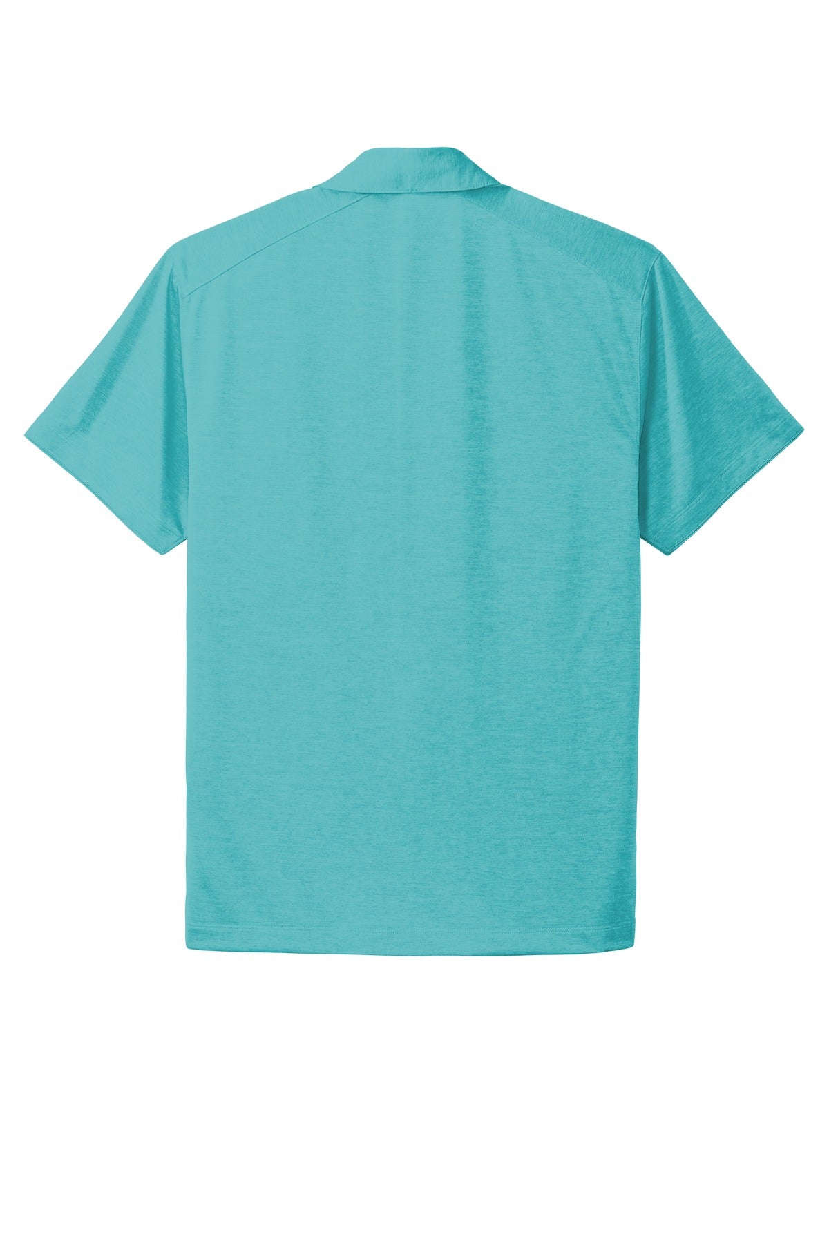 Rear View of Maui Blue Port Authority Digi Heather Performance Polo. K574