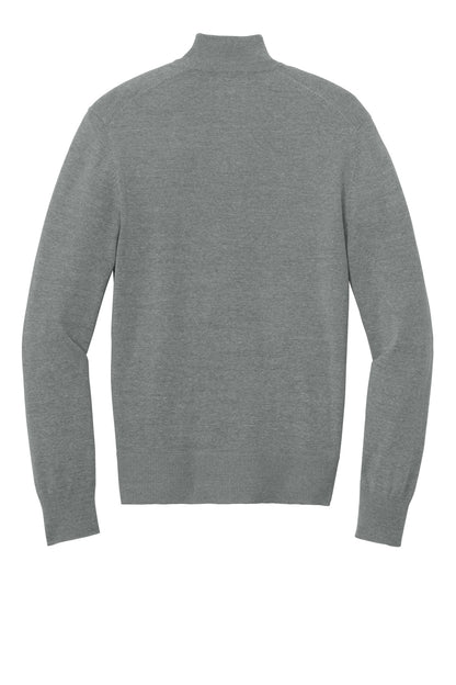 Rear View of MdHtGrey Port Authority Easy Care 1/4-Zip Sweater SW2900