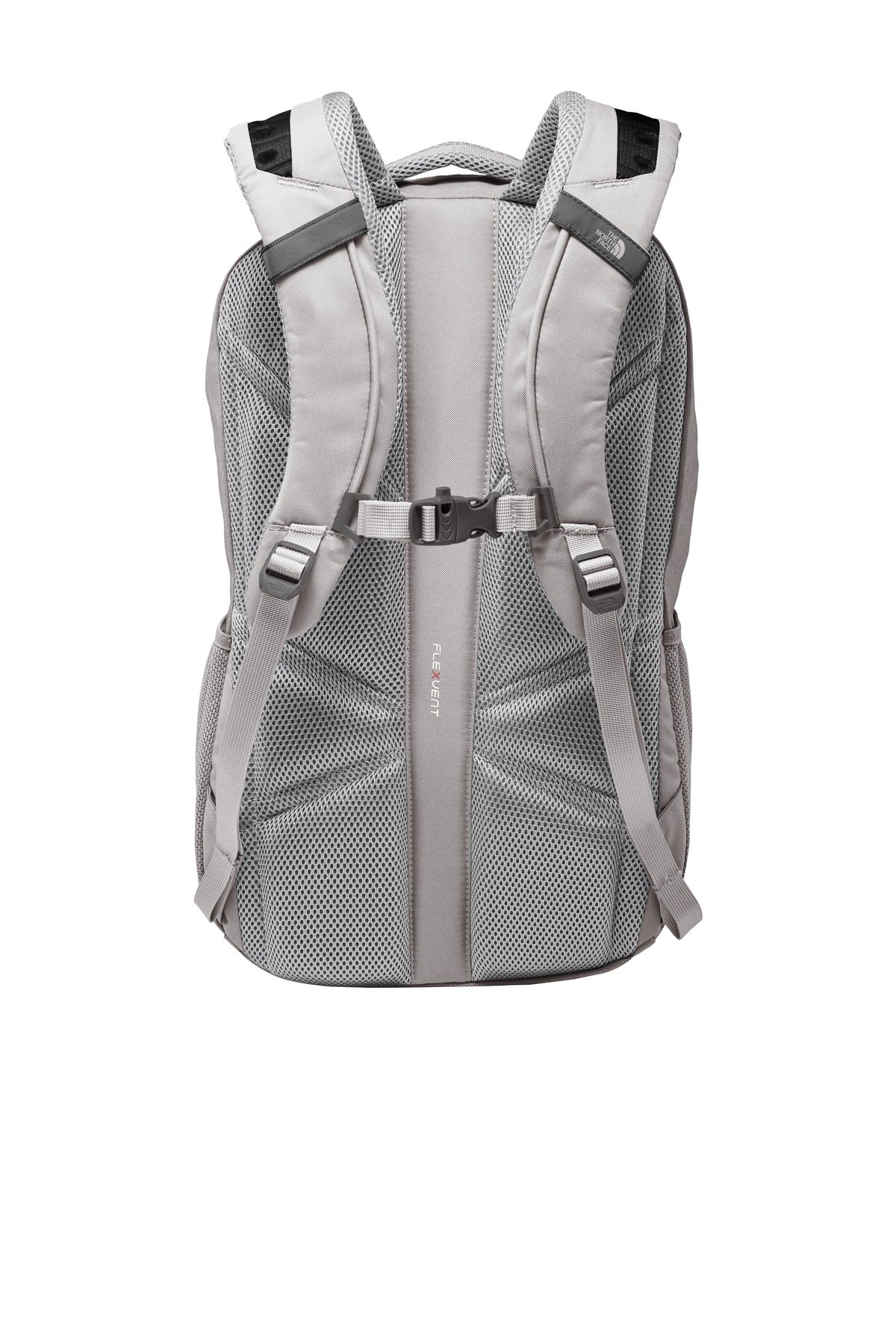 Rear View of Mid Gy DH/M Gy The North Face Connector Backpack. NF0A3KX8
