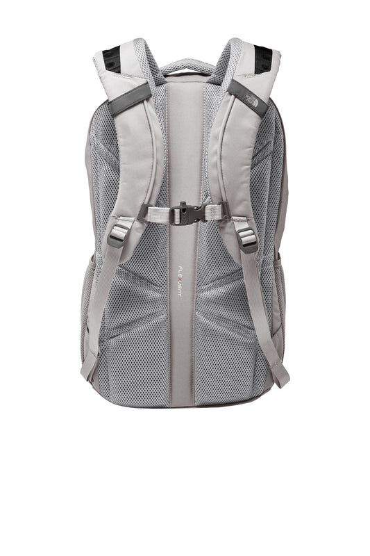 Rear View of Mid Gy DH/M Gy The North Face Connector Backpack. NF0A3KX8