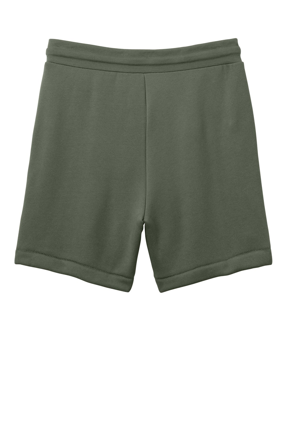 Rear View of MilGreen BELLA+CANVAS Unisex Sponge Fleece Sweatshort BC3724