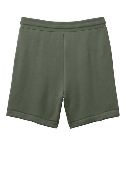 Rear View of MilGreen BELLA+CANVAS Unisex Sponge Fleece Sweatshort BC3724