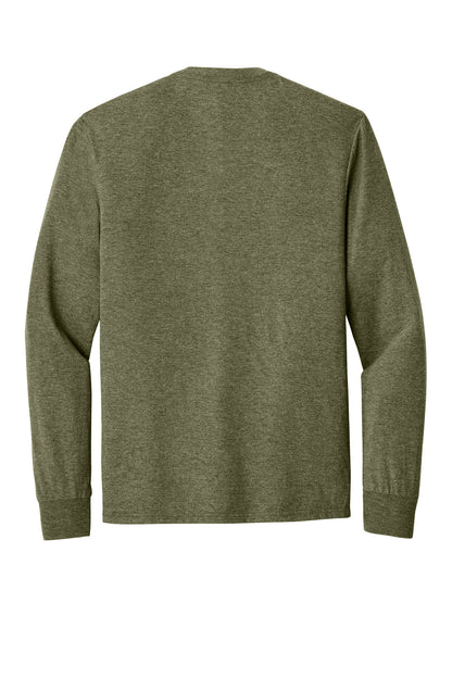 Rear View of MilGrnFst District Perfect Tri Long Sleeve Tee . DM132