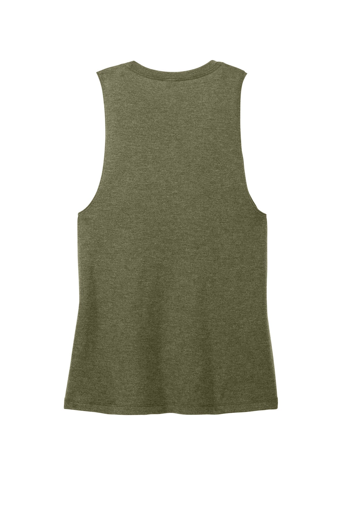 Rear View of MilGrnFst District Women's Perfect Tri Muscle Tank DT153