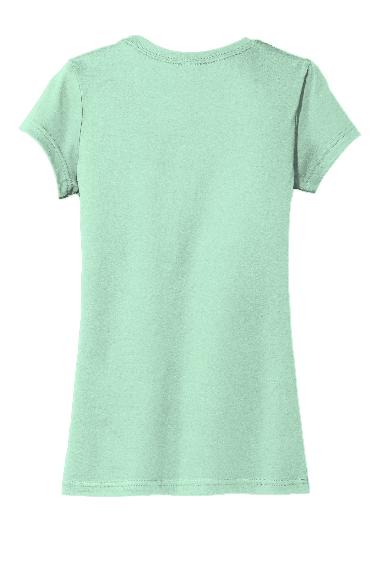 Rear View of Mint District Women's Fitted Very Important Tee . DT6001
