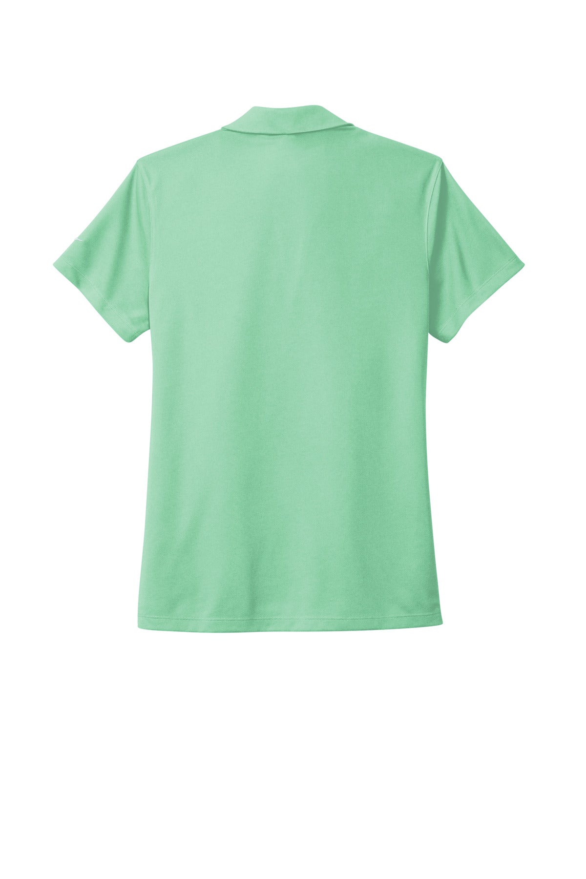 Rear View of Mint Nike Women's Dri-FIT Micro Pique 2.0 Polo NKDC1991