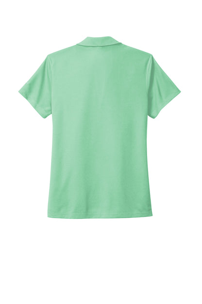 Rear View of Mint Nike Women's Dri-FIT Micro Pique 2.0 Polo NKDC1991
