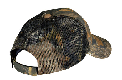 Rear View of MsyOak/NewBkUp Port Authority Pro Camouflage Series Cap with Mesh Back. C869