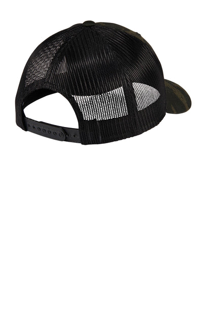 Rear View of Multicam Black Sport-Tek YP Classics Retro Trucker Cap. STC39