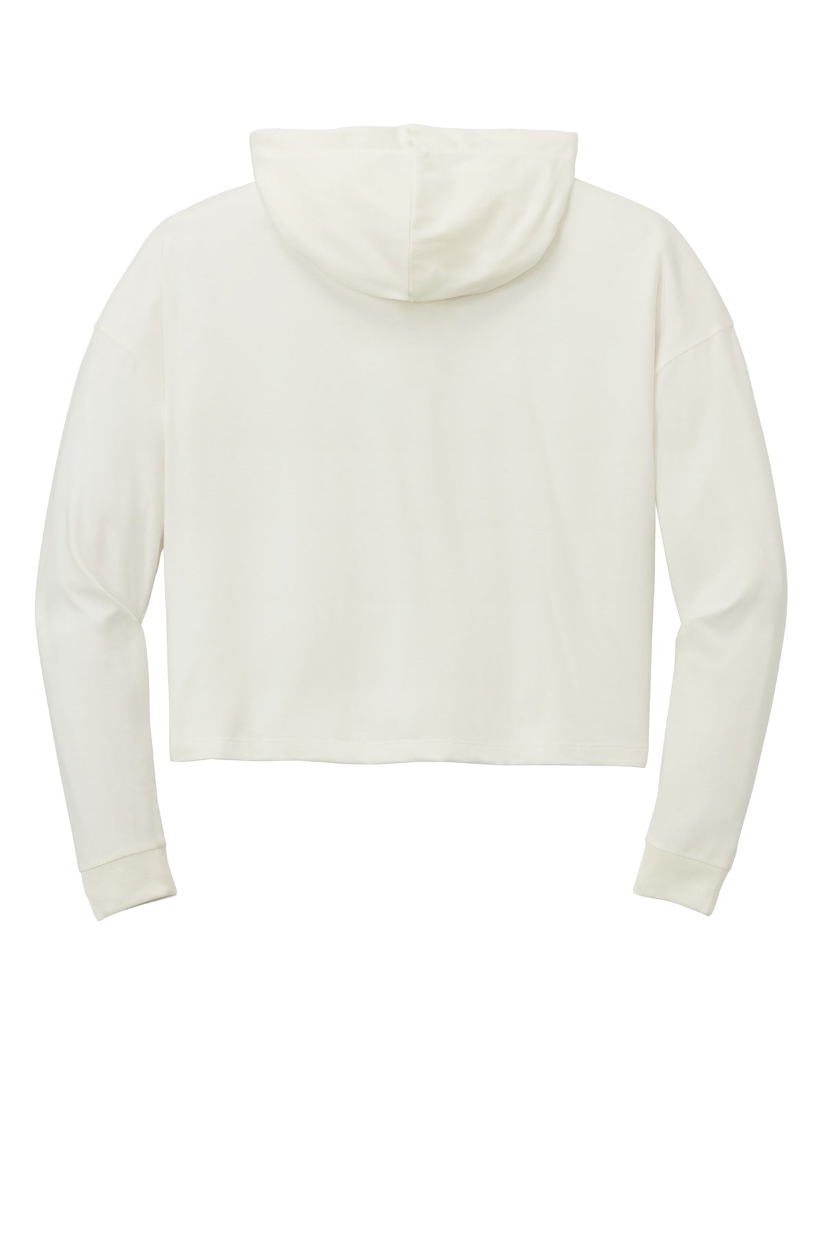 Rear View of Natural District Women's Perfect Tri Midi Long Sleeve Hoodie DT1390L