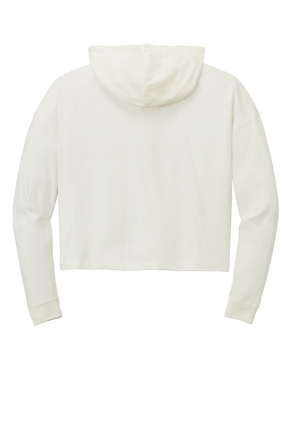 Rear View of Natural District Women's Perfect Tri Midi Long Sleeve Hoodie DT1390L