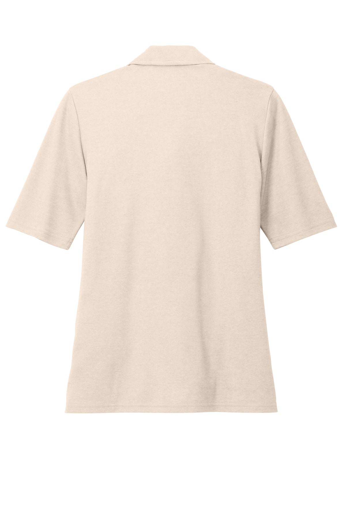Rear View of NaturalHtr TravisMathew Women's Sunsetters Polo TM1LD004