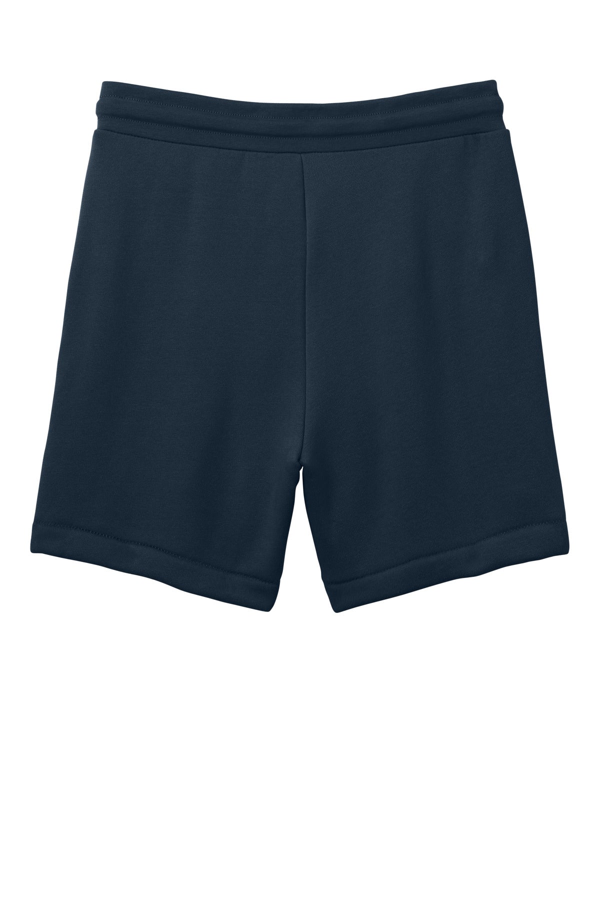 Rear View of Navy BELLA+CANVAS Unisex Sponge Fleece Sweatshort BC3724