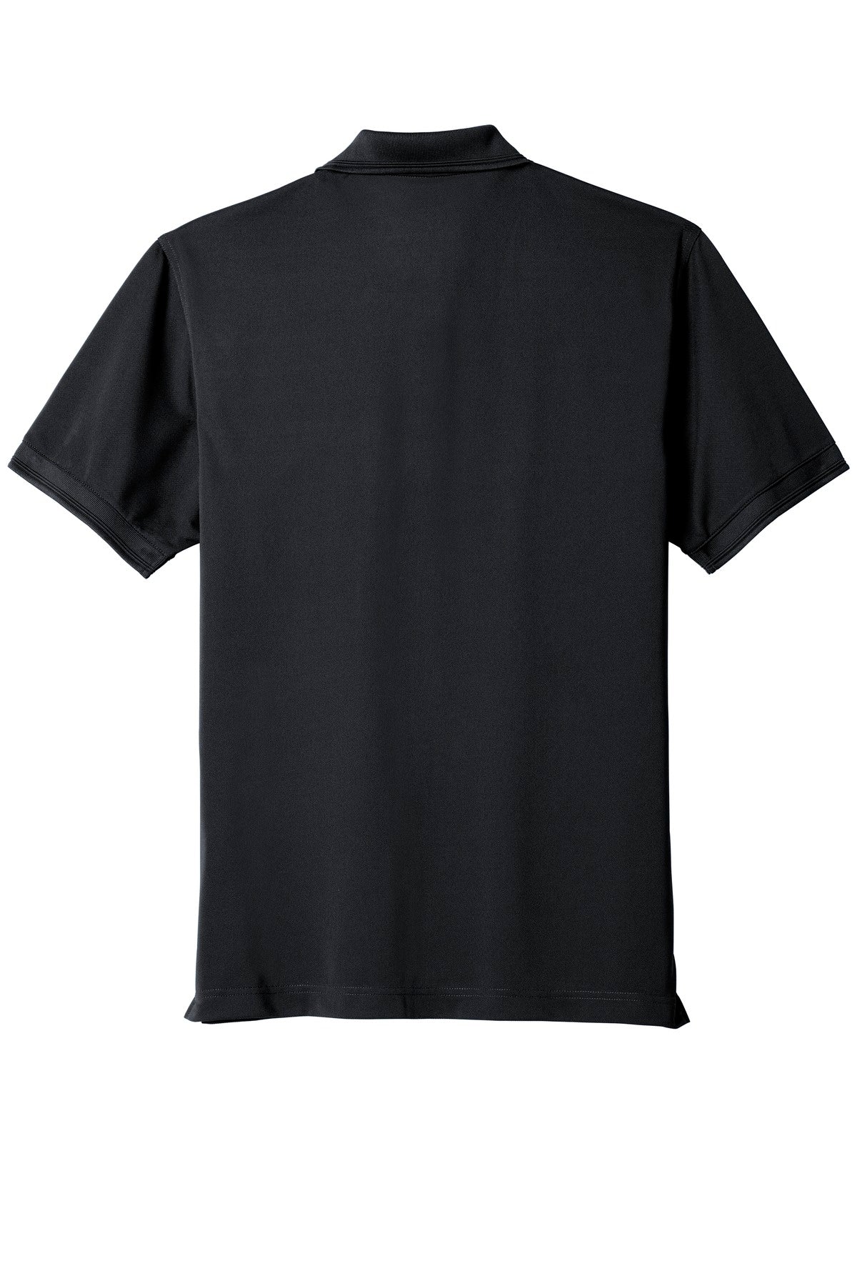 Rear View of Navy Blue CornerStone Industrial Snag-Proof Pique Pocket Polo. CS4020P
