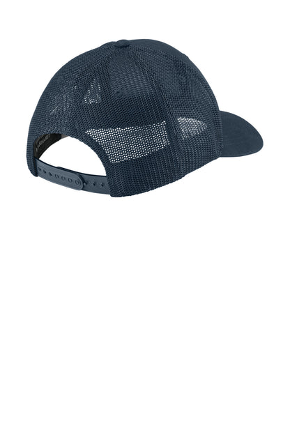 Rear View of Navy Carhartt Flexfit 110 Mesh Back Cap CT106577