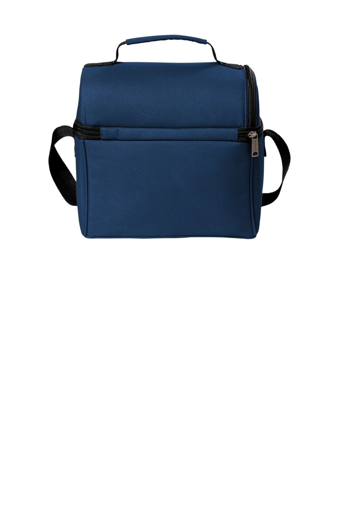 Rear View of Navy Carhartt Lunch 6-Can Cooler. CT89251601