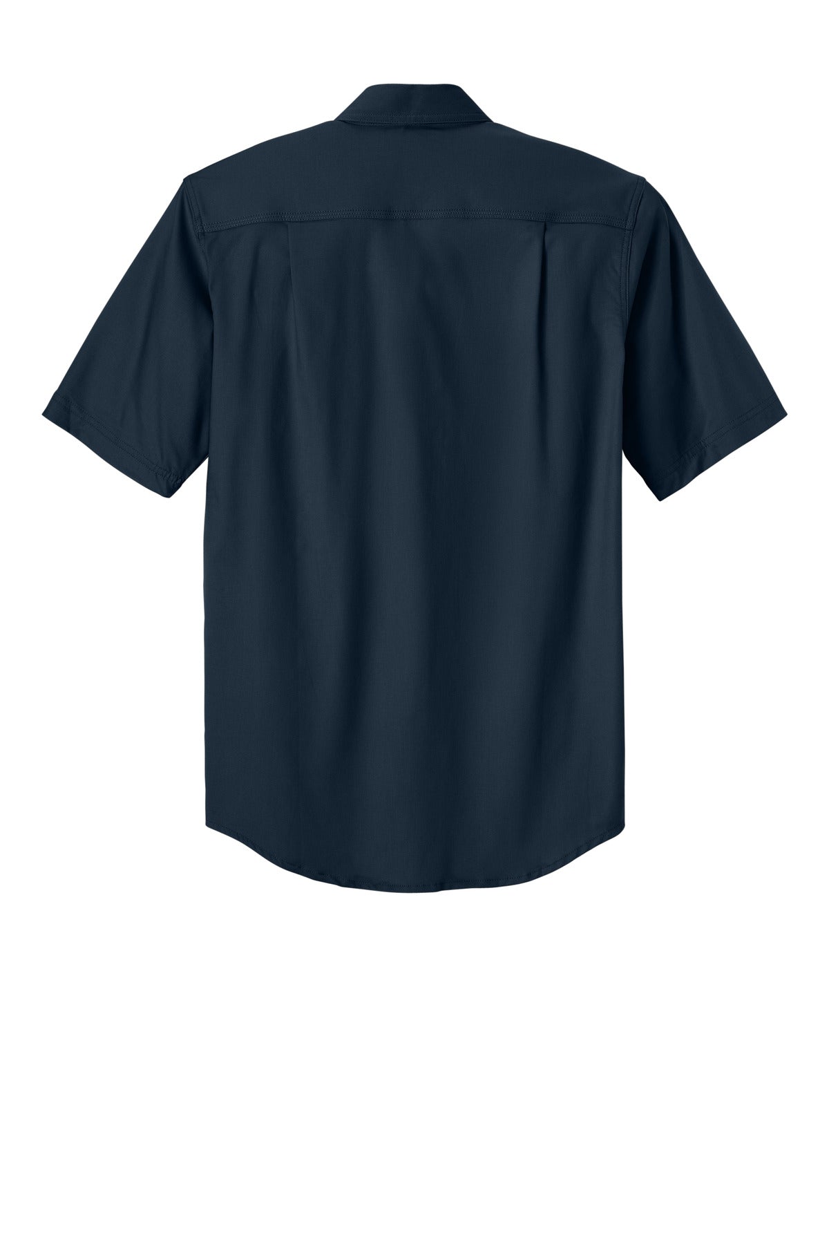 Rear View of Navy Carhartt Rugged Professional Series Short Sleeve Shirt CT106688