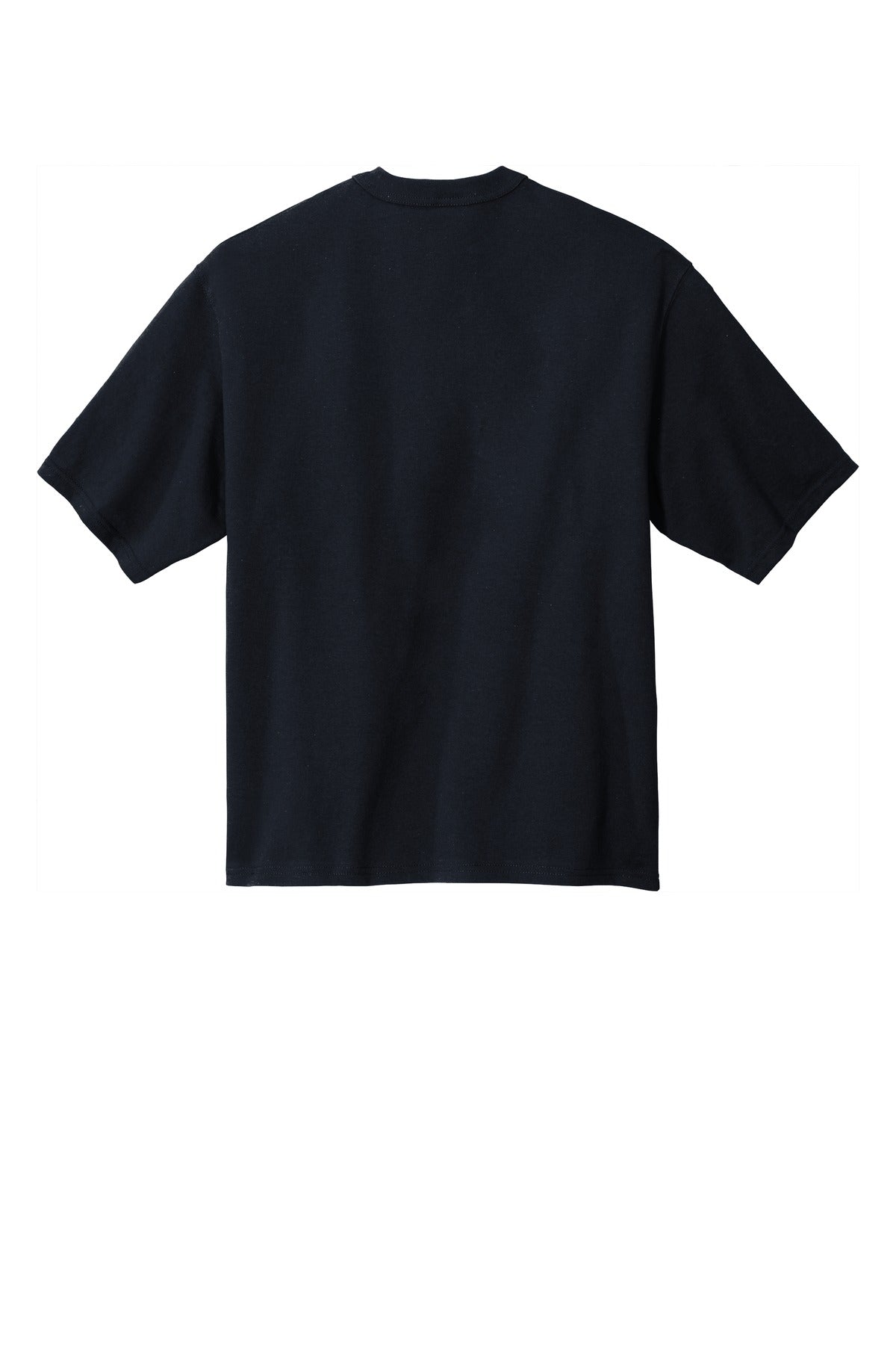 Rear View of Navy Champion Heritage 7-Oz. Jersey Tee T105