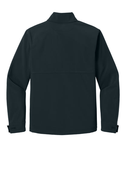 Rear View of Navy CornerStone Workwear Soft Shell CSJ70