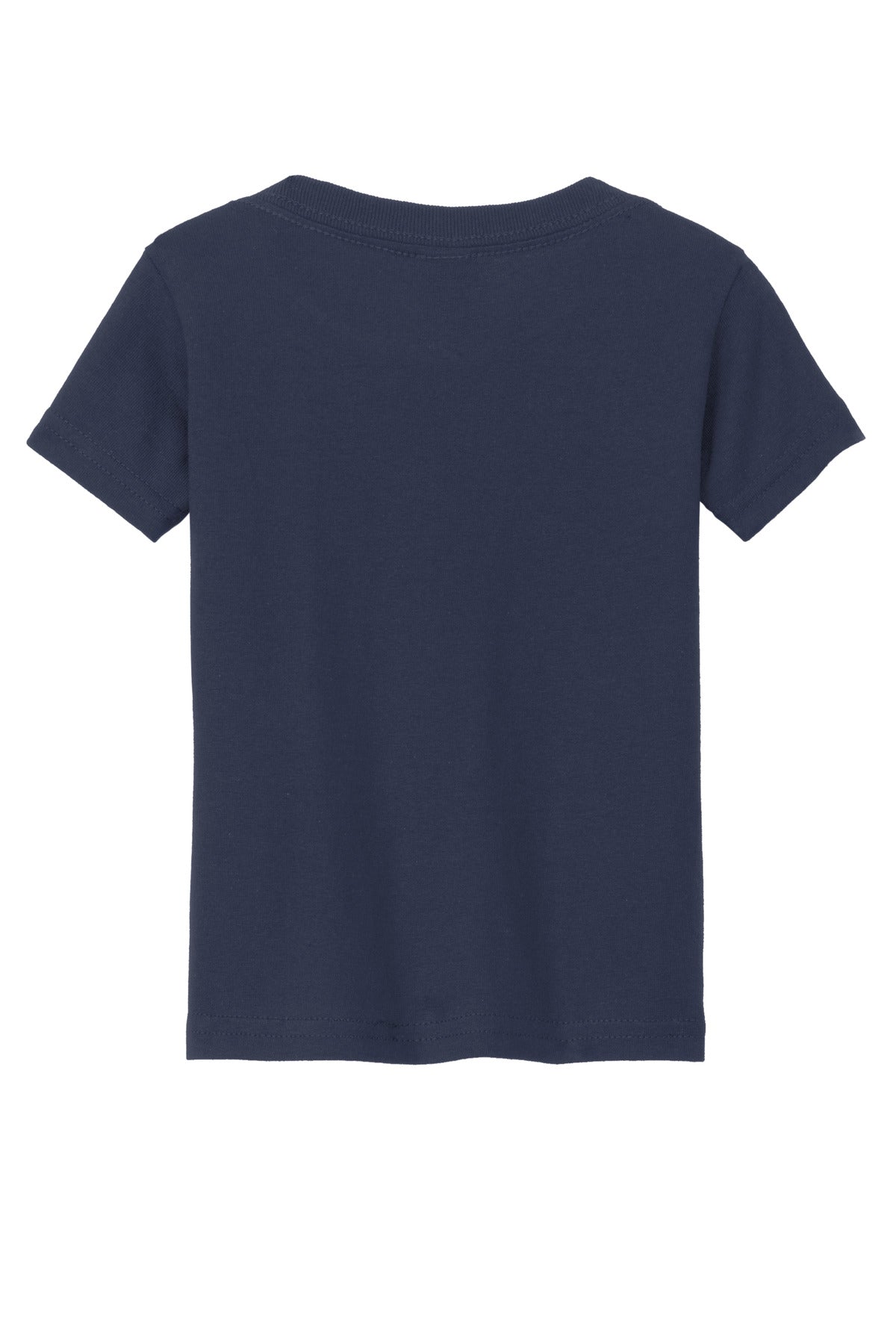 Rear View of Navy Gildan Heavy Cotton Toddler T-Shirt 5100P