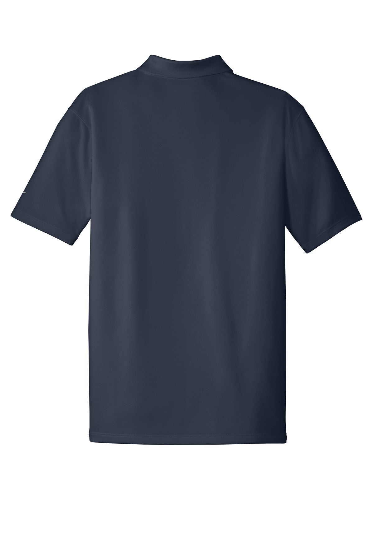 Rear View of Navy Nike Dri-FIT Classic Fit Players Polo with Flat Knit Collar. 838956