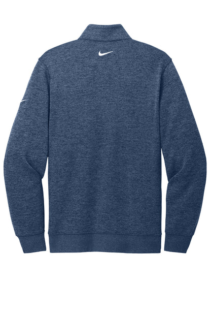 Rear View of Navy Nike Dri-FIT Corporate 1/2-Zip NKFD9892
