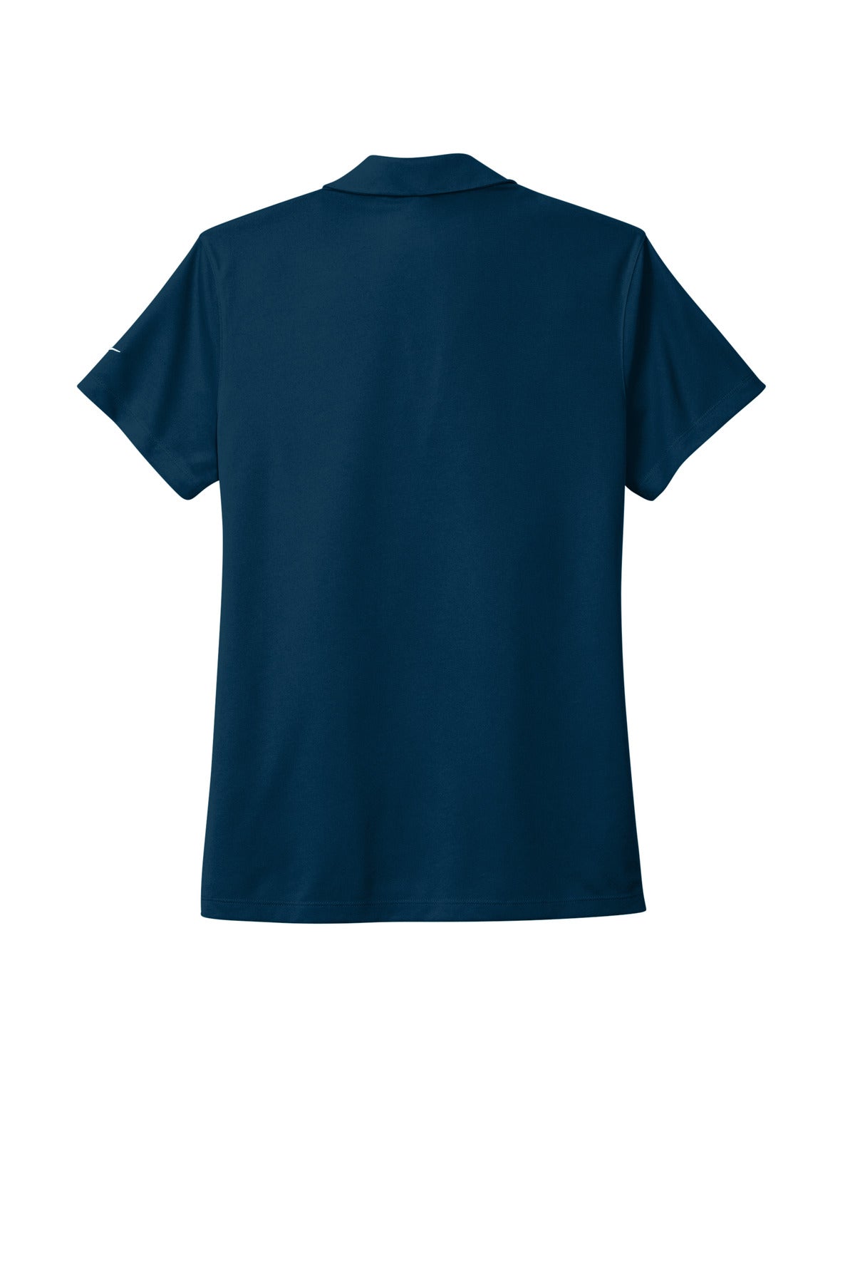 Rear View of Navy Nike Women's Dri-FIT Micro Pique 2.0 Polo NKDC1991