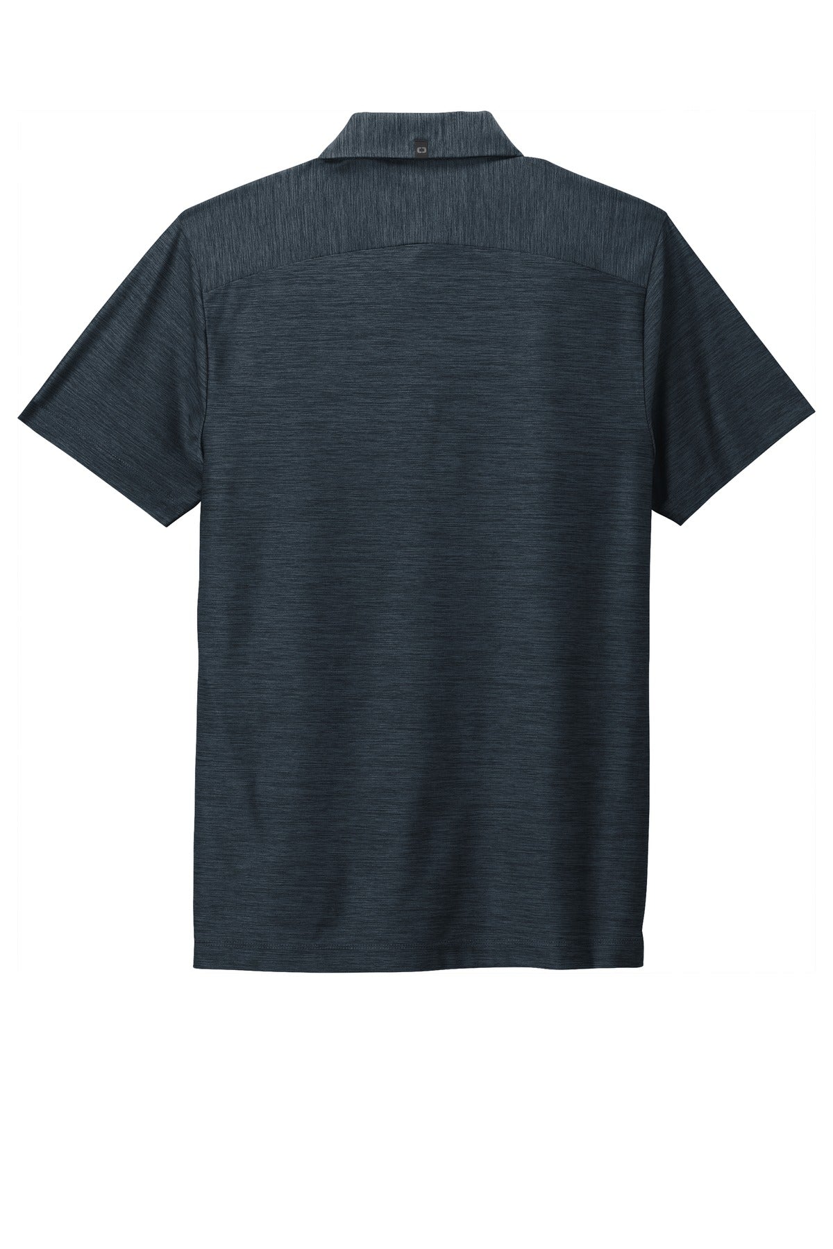 Rear View of Navy OGIO Slate Polo. OG143