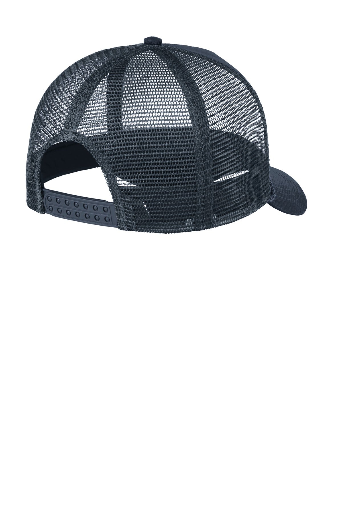 Rear View of Navy Port Authority 5-Panel Snapback Cap. C932