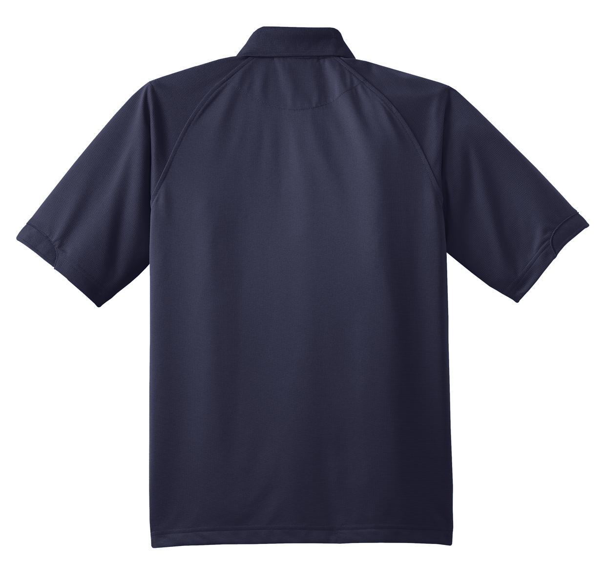 Rear View of Navy Port Authority Dry Zone Ottoman Polo. K525