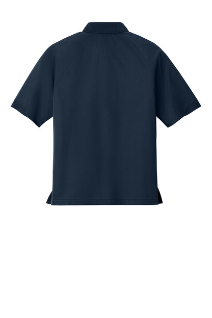 Rear View of Navy Port Authority Dry Zone Ottoman Polo. K525