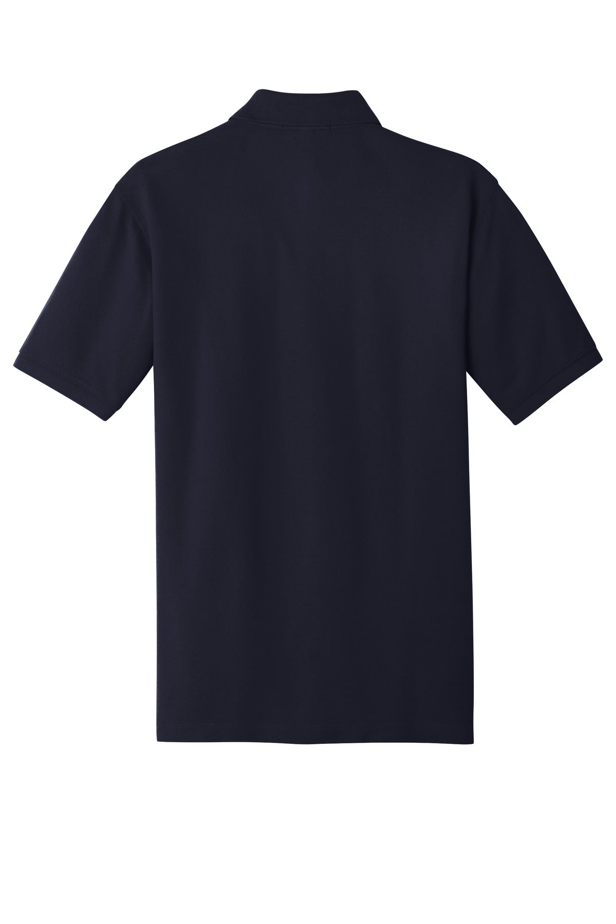 Rear View of Navy Port Authority EZCotton Polo. K8000