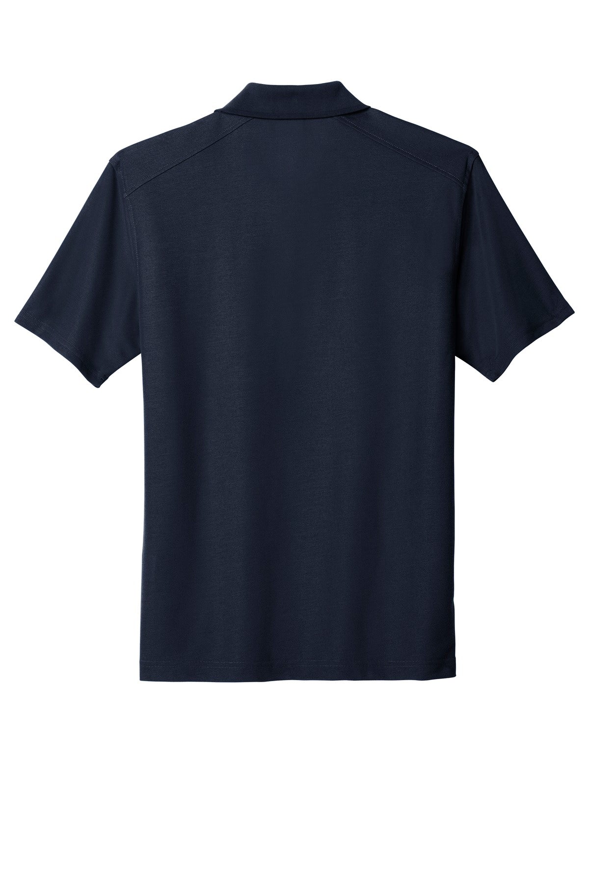 Rear View of Navy Port Authority EZPerformance Pique Polo. K600