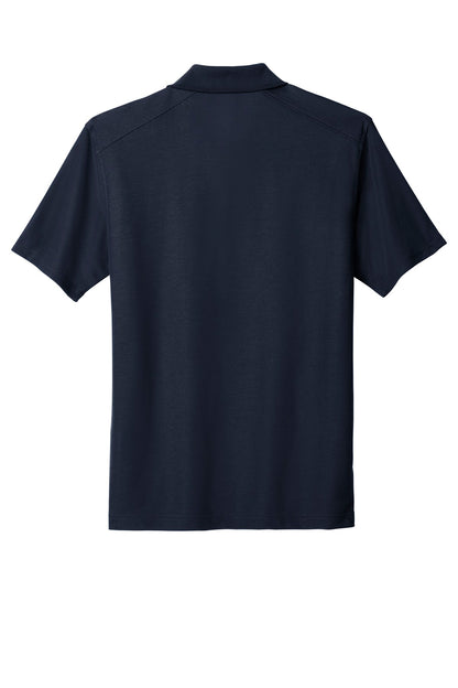 Rear View of Navy Port Authority EZPerformance Pique Polo. K600