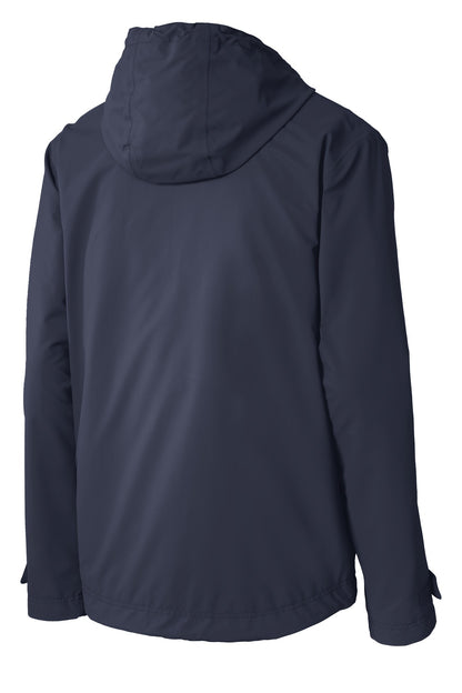 Rear View of Navy Port Authority Northwest Slicker. J7710
