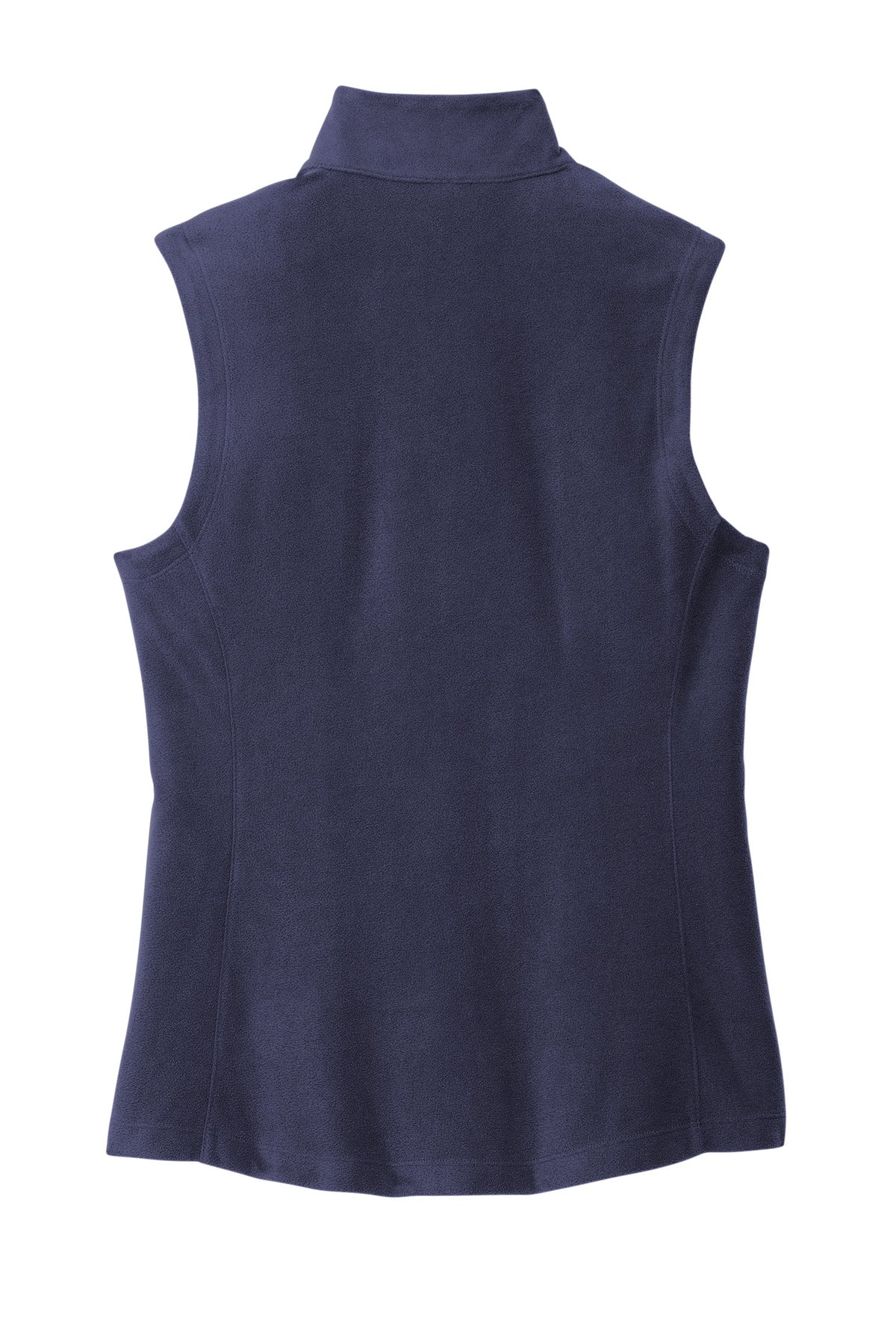 Rear View of Navy Port Authority Women's Accord Microfleece Vest L152