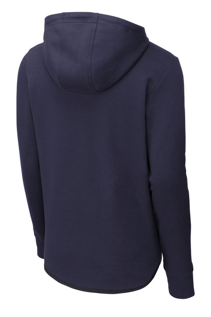 Rear View of Navy Sport-Tek Triumph Hooded Pullover ST280