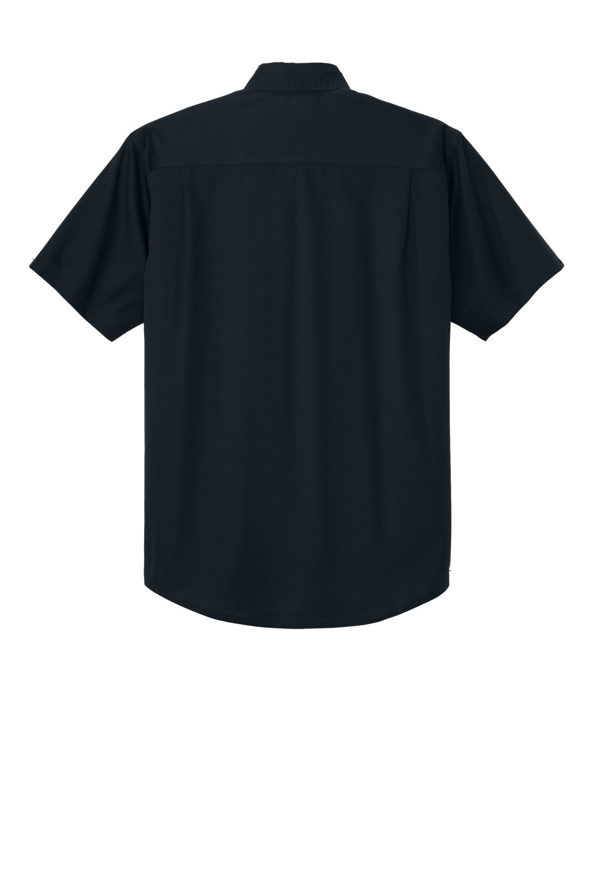 Rear View of NavyBlue CornerStone Short Sleeve Select Ripstop Shirt CSW175