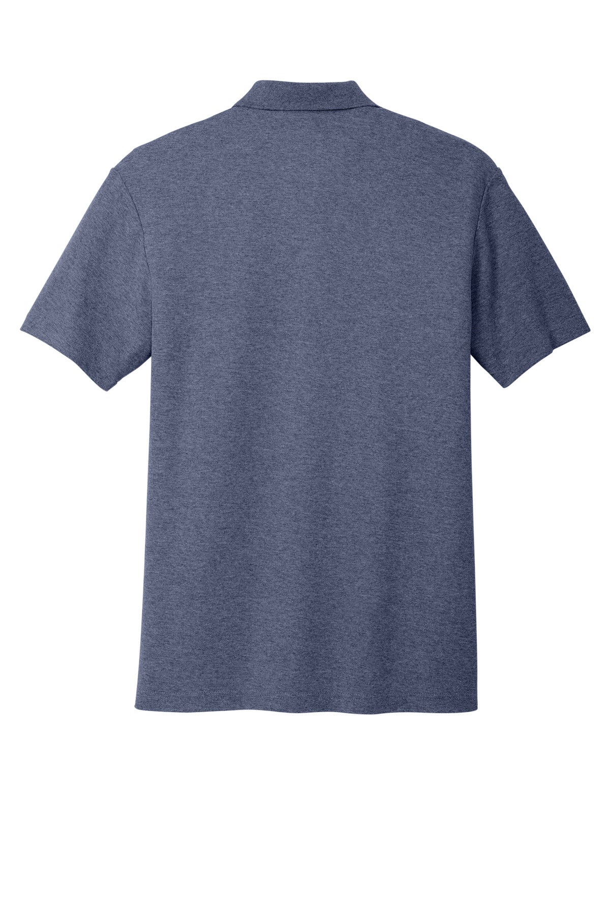 Rear View of NavyHthr Port Authority C-FREE Cotton Blend Pique Polo K867