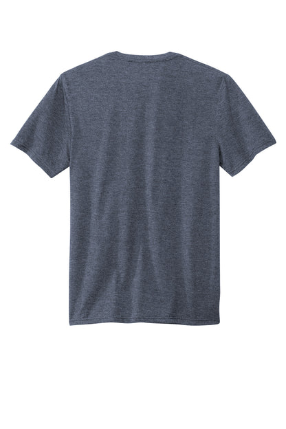 Rear View of NavyHthr Volunteer Knitwear Tri Tee VL40