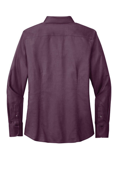 Rear View of NBlr/VPort Brooks Brothers Women's Wrinkle-Free Stretch Nailhead Shirt BB18003