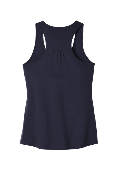 Rear View of New Navy District Women's V.I.T. Racerback Tank DT6302