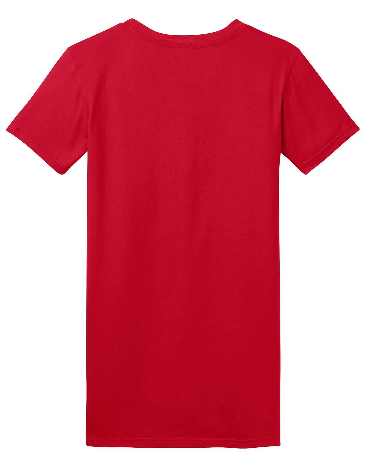 Rear View of New Red District Women's Fitted The Concert Tee DT5001